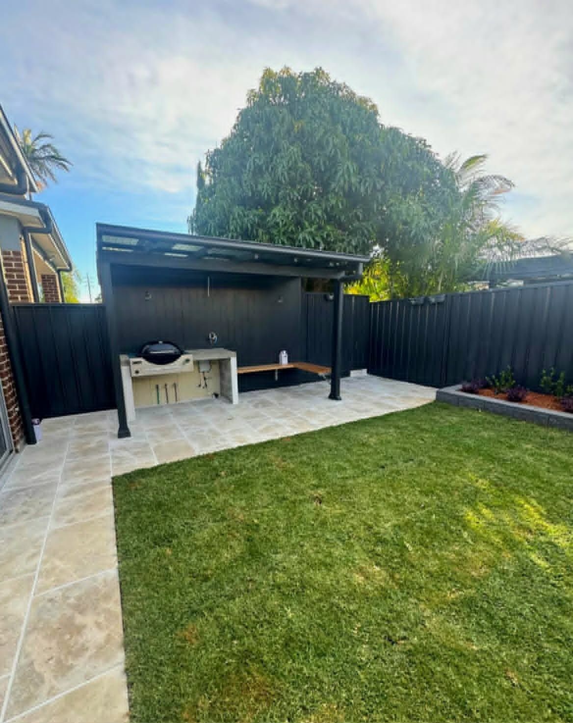 Travertine paving and hardscaping project
