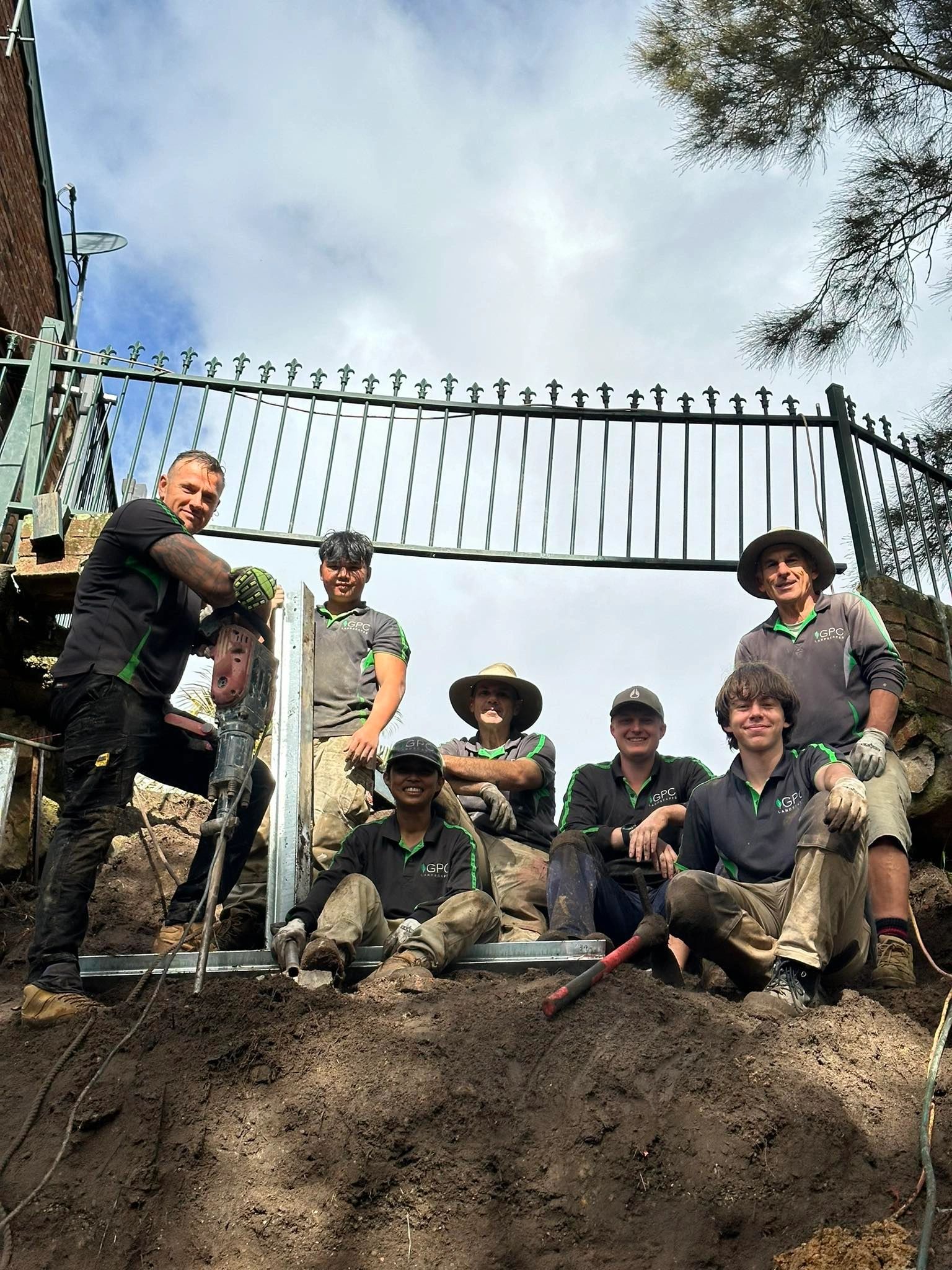 GPC Landscapes team on site